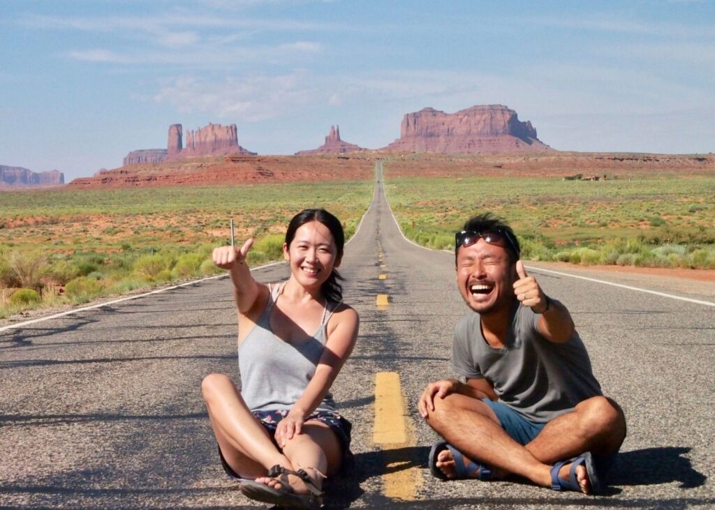 アメリカ グランドサークル モニュメントバレーにて