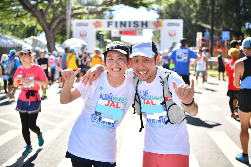 ホノルルマラソン2019 ゴールその1