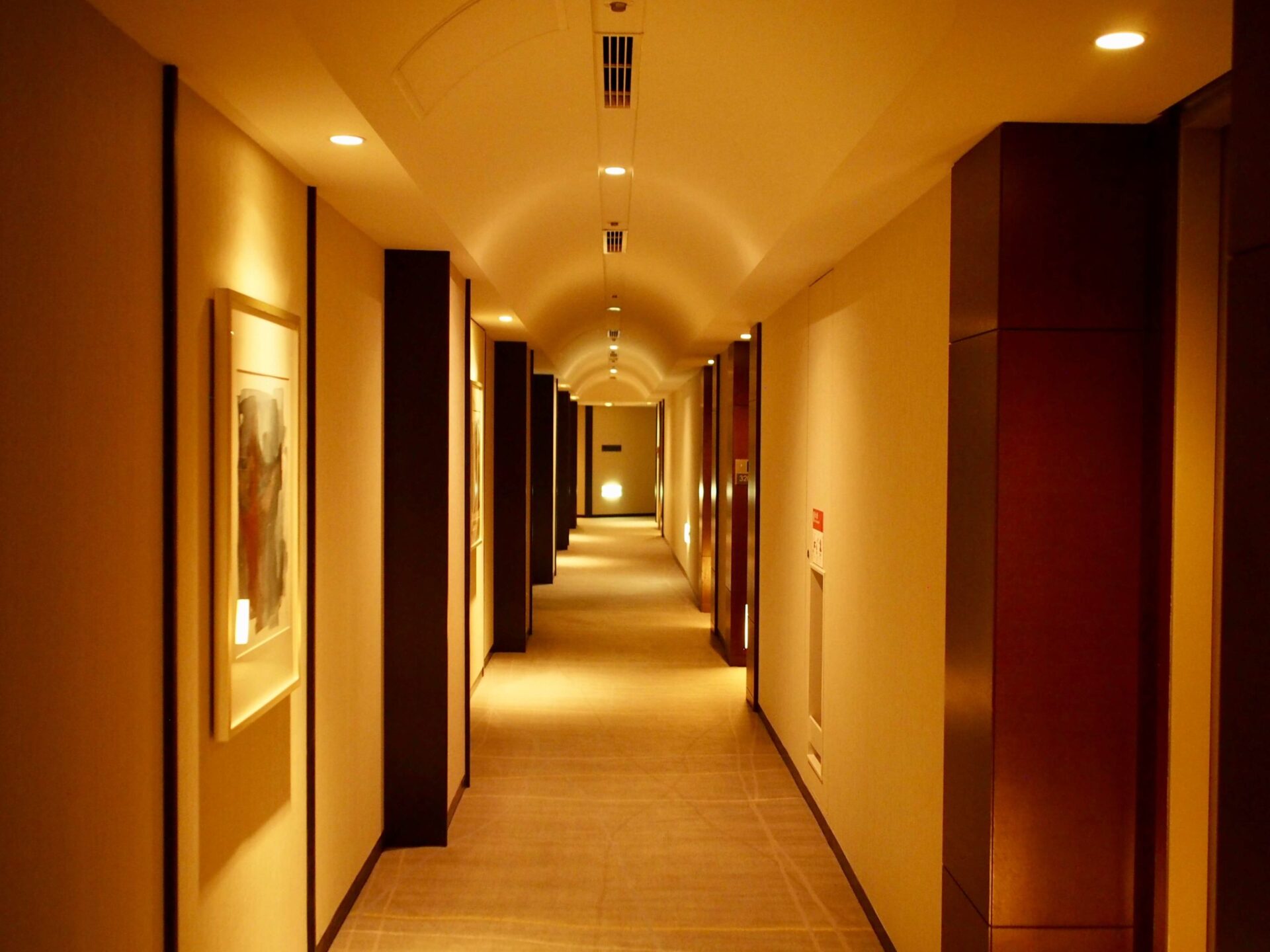 ANAインターコンチネンタルホテル東京 クラブフロアの廊下