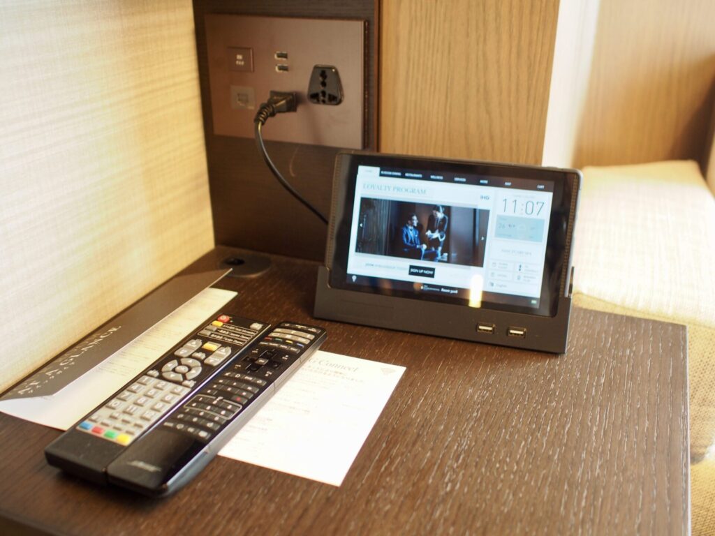 ANAインターコンチネンタルホテル東京 クラブルーム タブレット