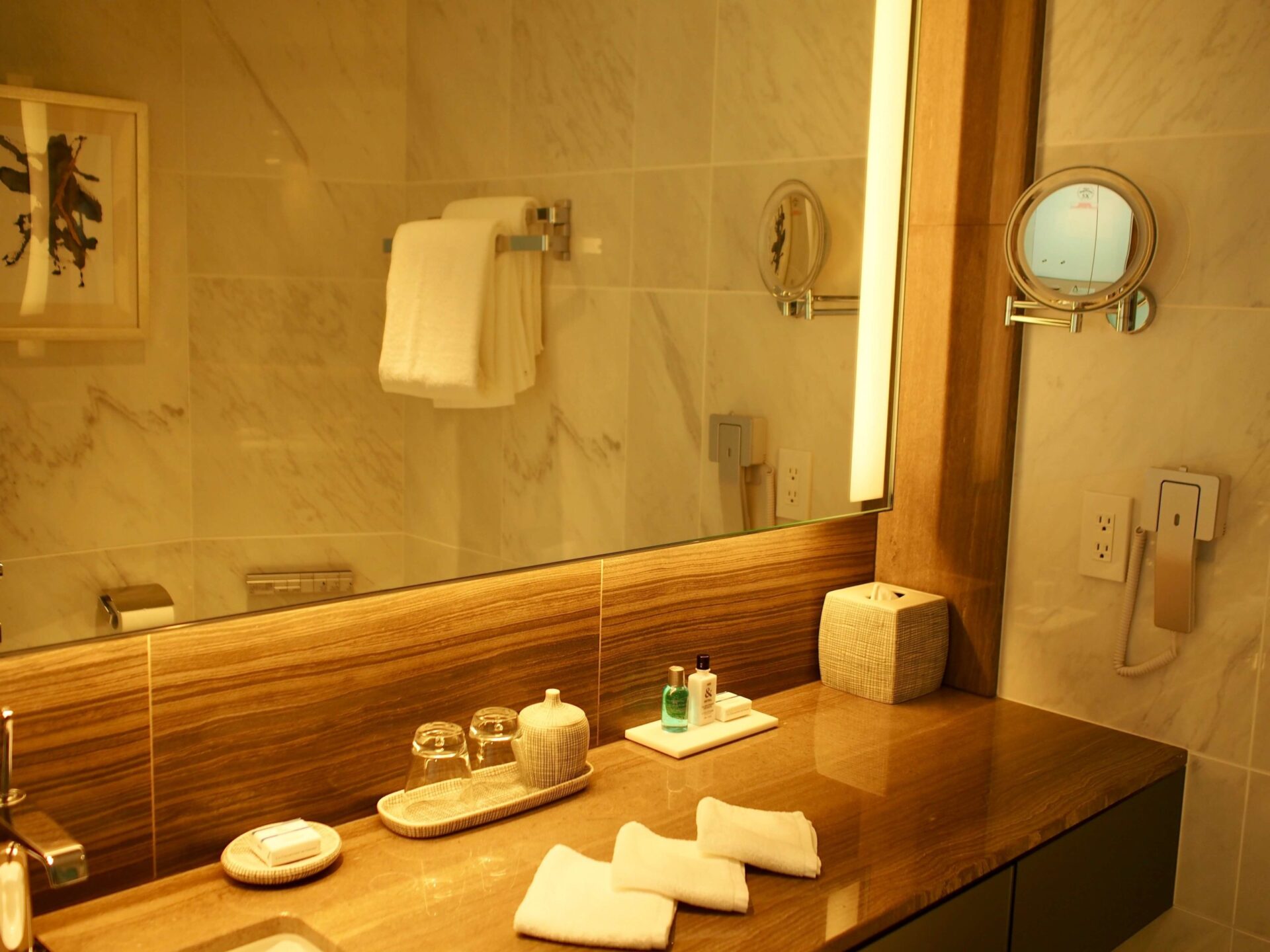ANAインターコンチネンタルホテル東京 クラブルーム 洗面台