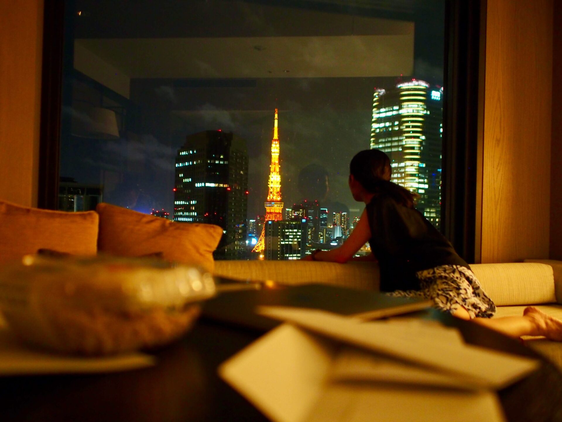 ANAインターコンチネンタルホテル東京 クラブルームからの夜景