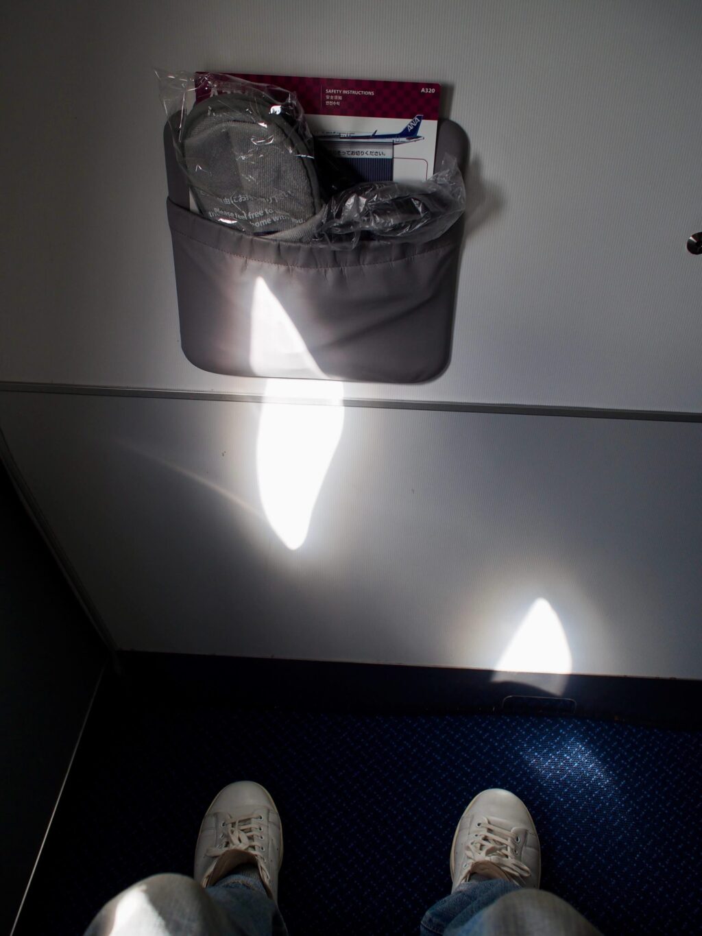 ANAプレミアムクラスの足下