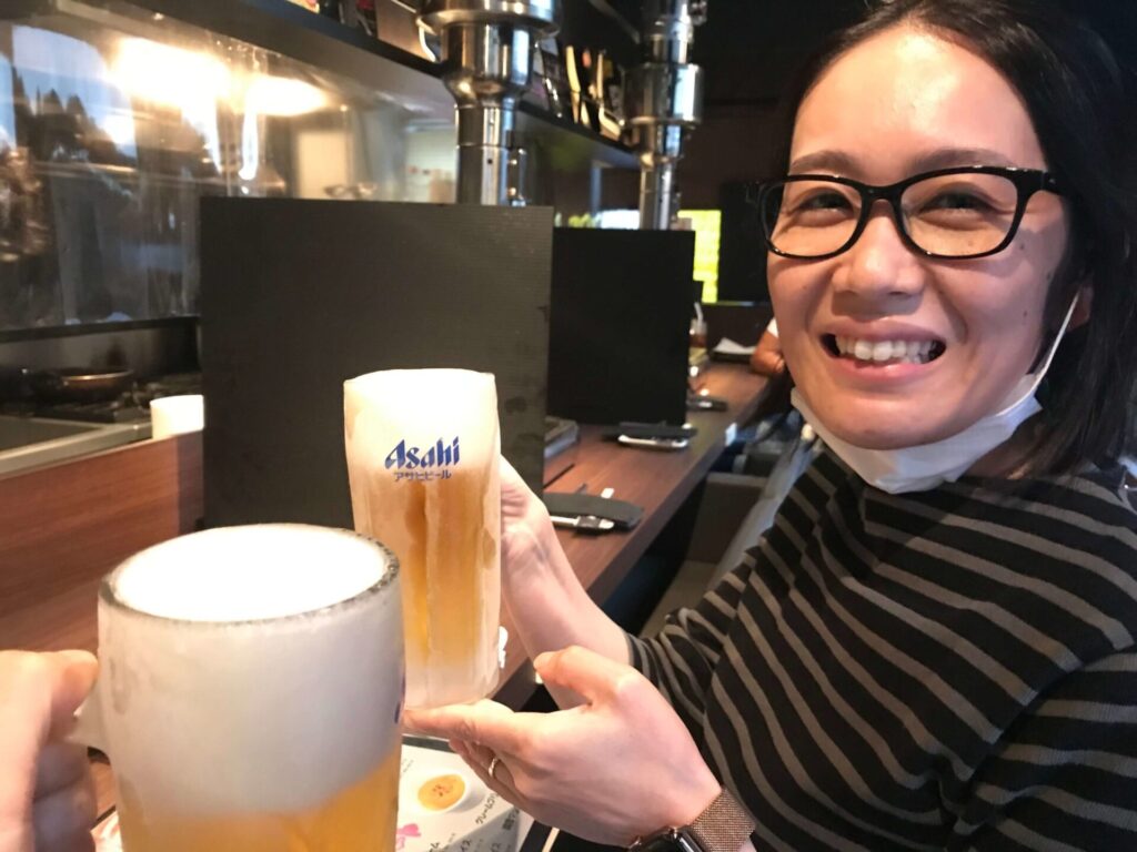 小竹家で乾杯