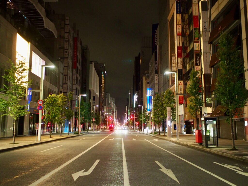 東京エクストリームウォーク42.195 銀座中央通り