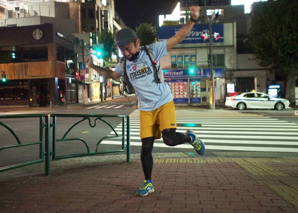 東京エクストリームウォーク42.195 神楽坂下交差点