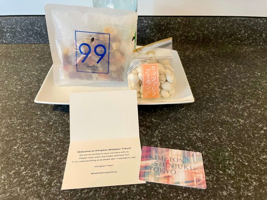 キンプトン新宿東京 ウェルカムギフト