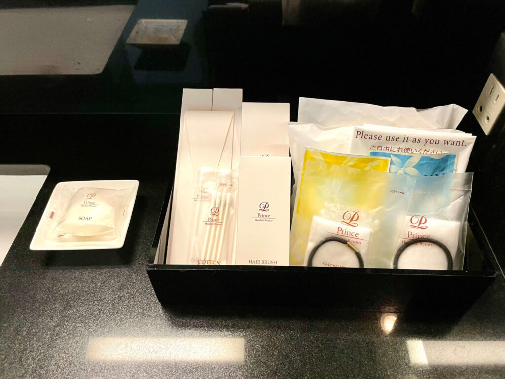 グランドプリンスホテル新高輪 クラブフロア客室のアメニティー