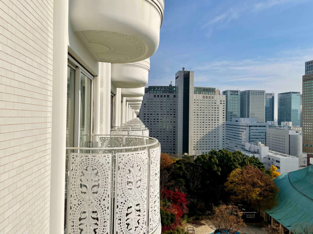 グランドプリンスホテル新高輪 クラブフロア客室からの眺望