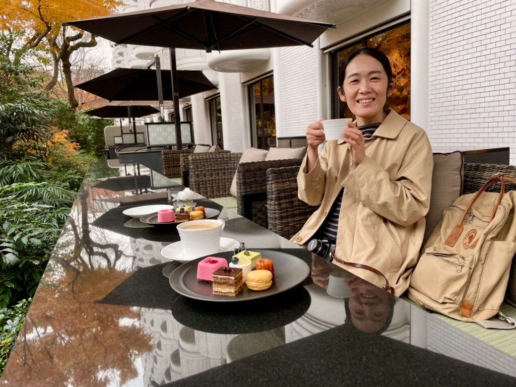 グランドプリンスホテル新高輪 ガーデンテラスでティータイム