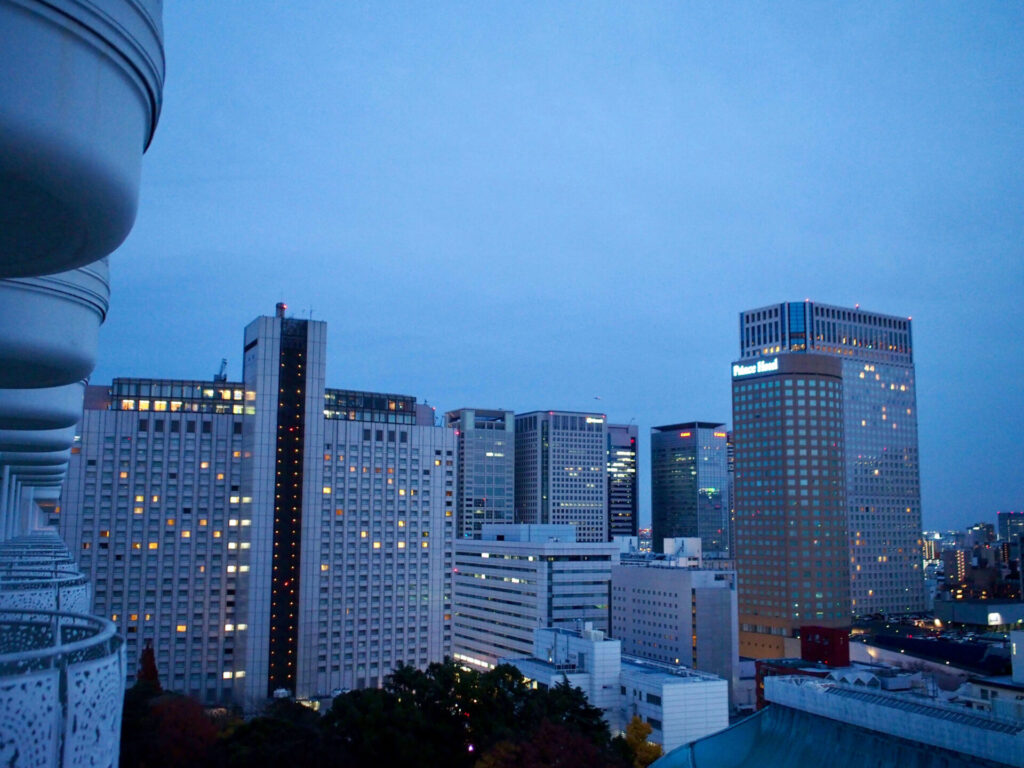 グランドプリンスホテル新高輪 クラブフロア客室の夜景