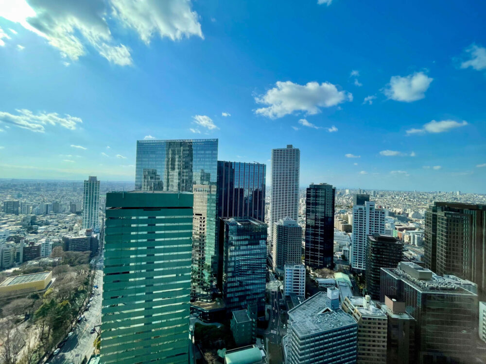 ヒルトン東京 エグゼクティブルーム 最上階からの眺め