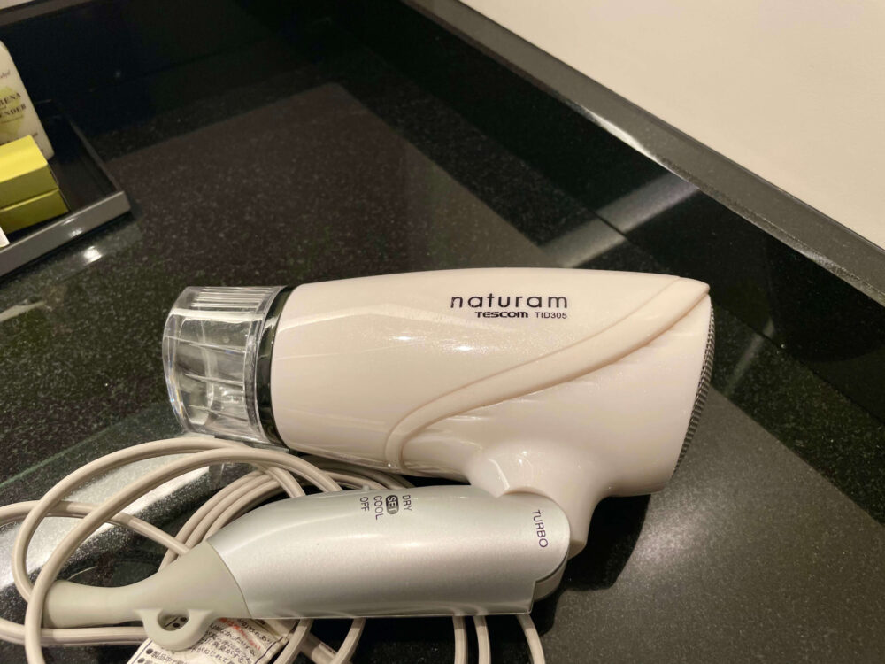 ヒルトン東京 エグゼクティブルーム テスコのドライヤー