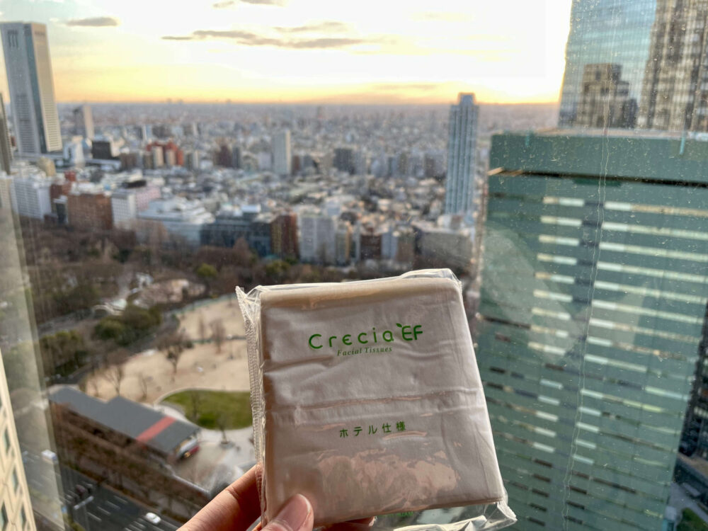 ヒルトン東京 ホテル使用のティッシュ