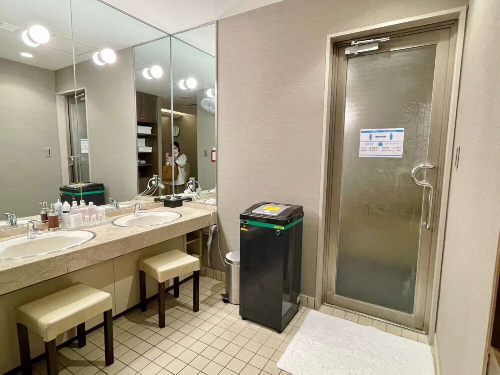 ヒルトン東京 ジムの洗面台