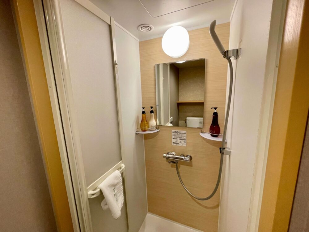 御宿野乃 浅草 客室のシャワールーム