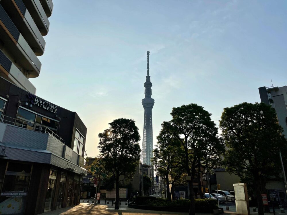 野乃浅草からランニング スカイツリー