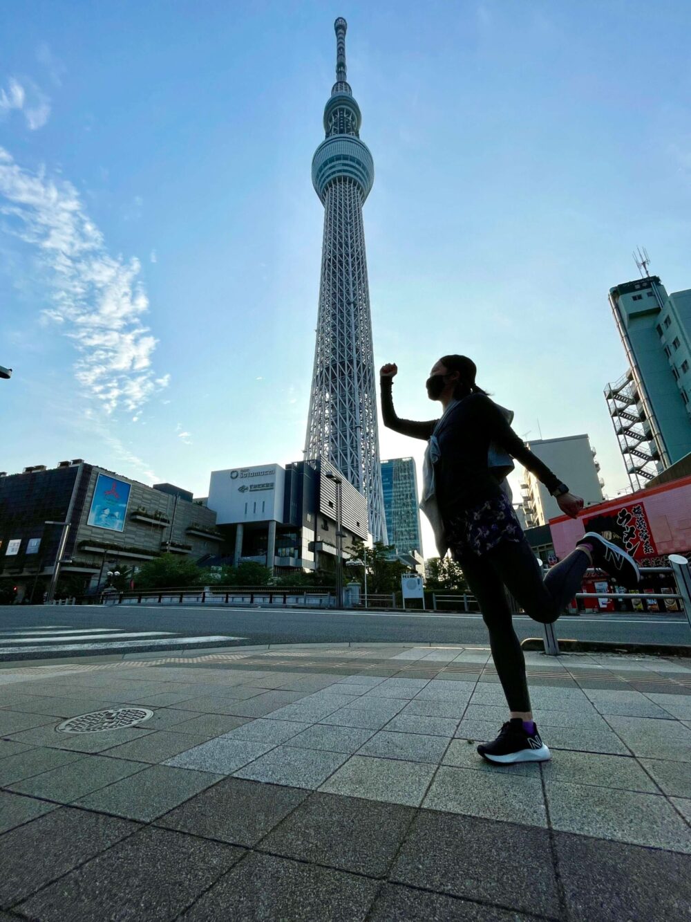 野乃浅草からランニング スカイツリーと記念撮影