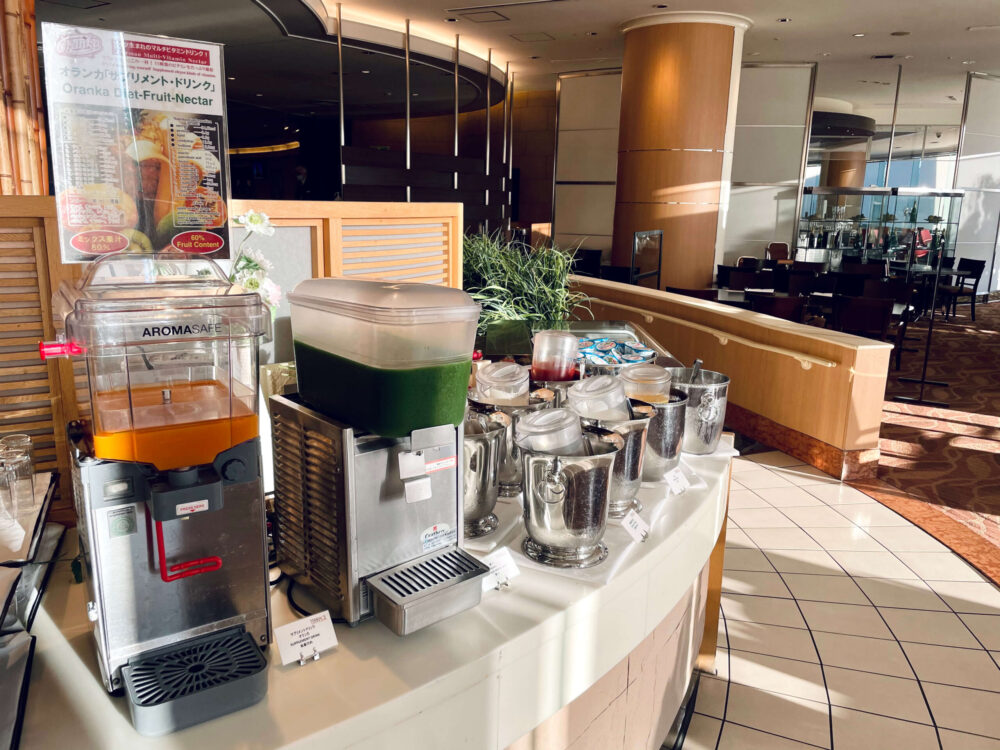 ヒルトン成田 朝食ブッフェ サプリメントドリンク