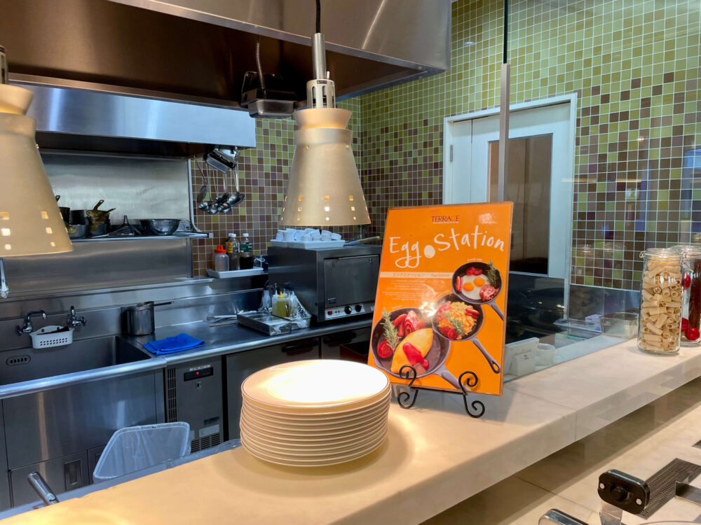 ヒルトン成田 朝食ブッフェ エッグステーション