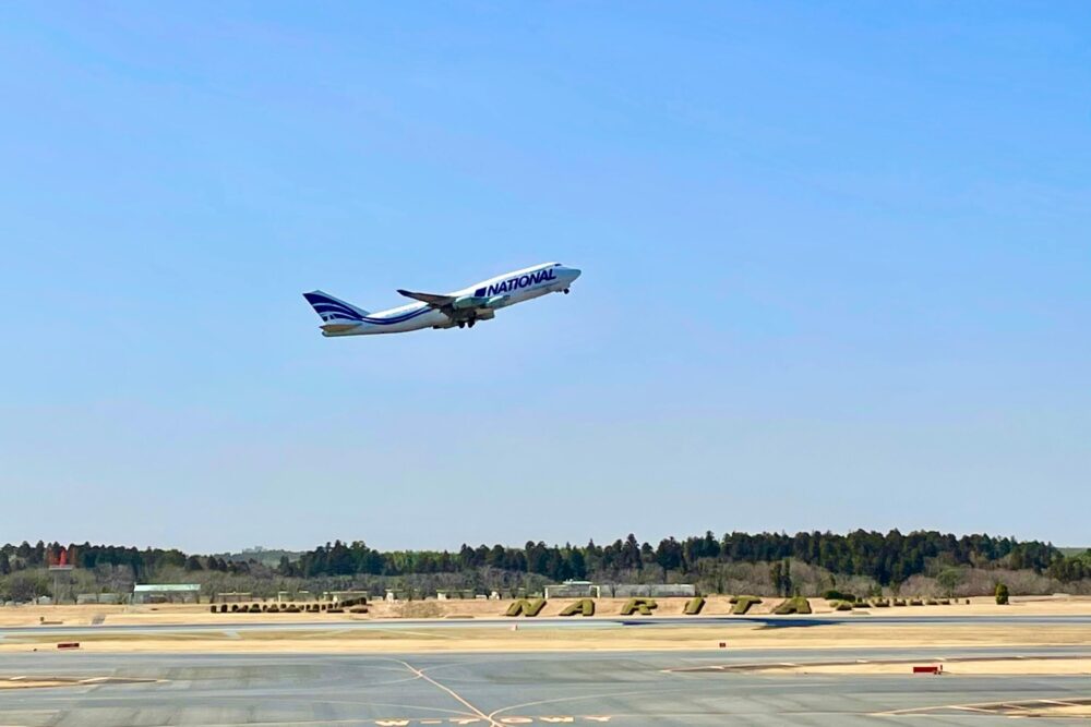 成田空港 展望デッキからのフライト