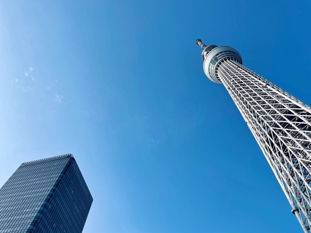 朝ランで東京スカイツリー撮影