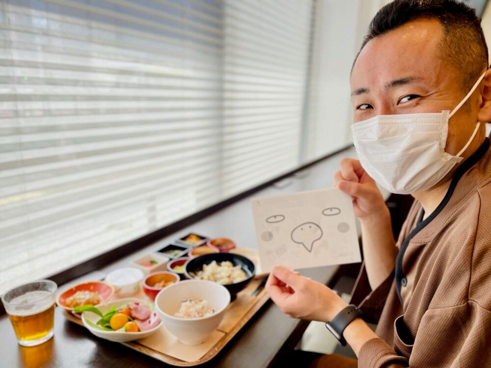 ドーミーインpremium博多 朝食バイキングにて