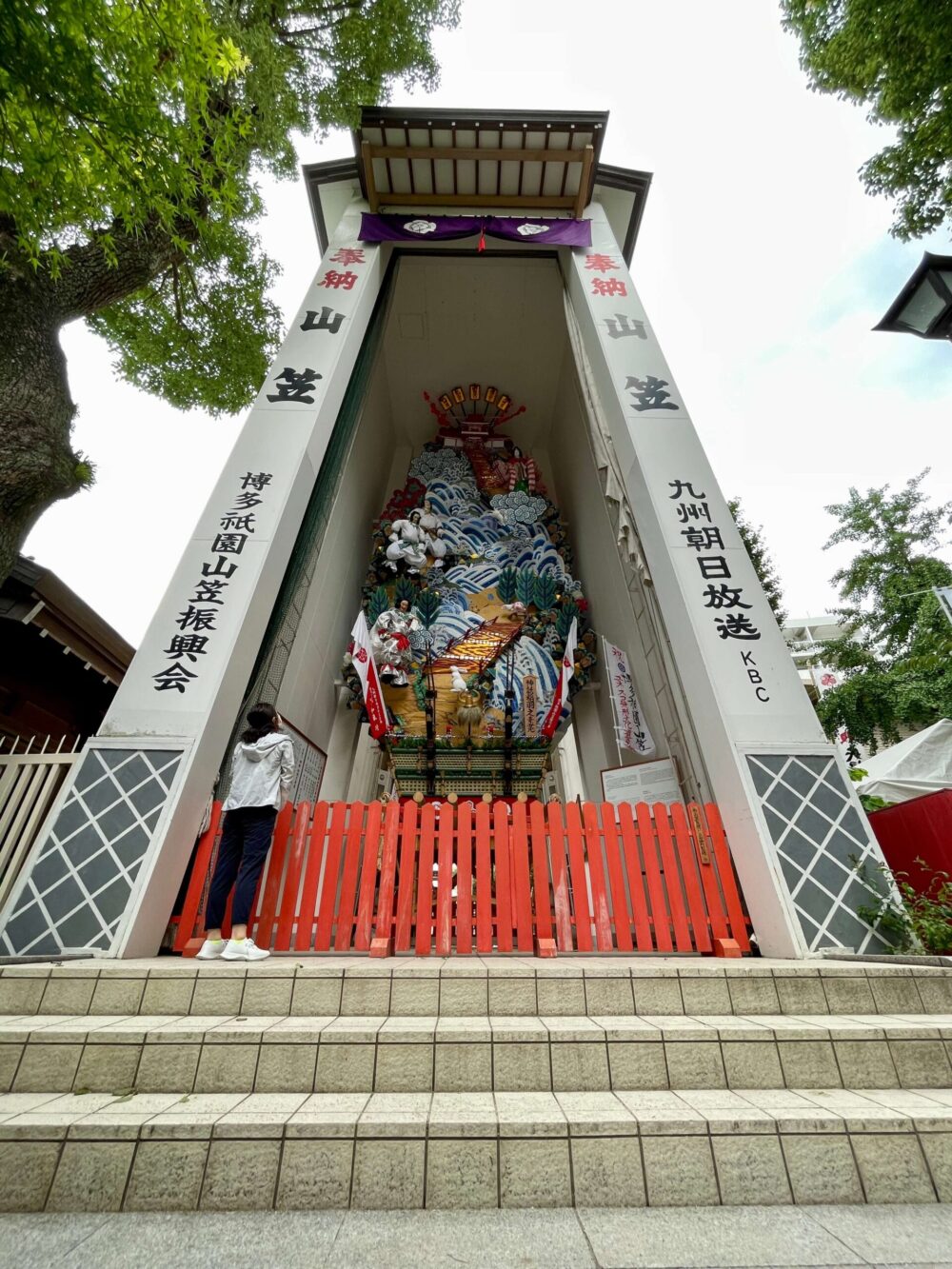 旅ラン 櫛田神社の山笠