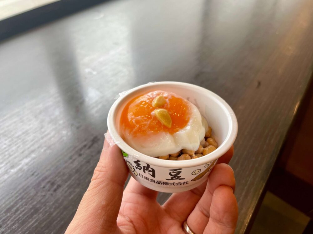 ドーミーインpremium博多 朝食 納豆温玉のせ