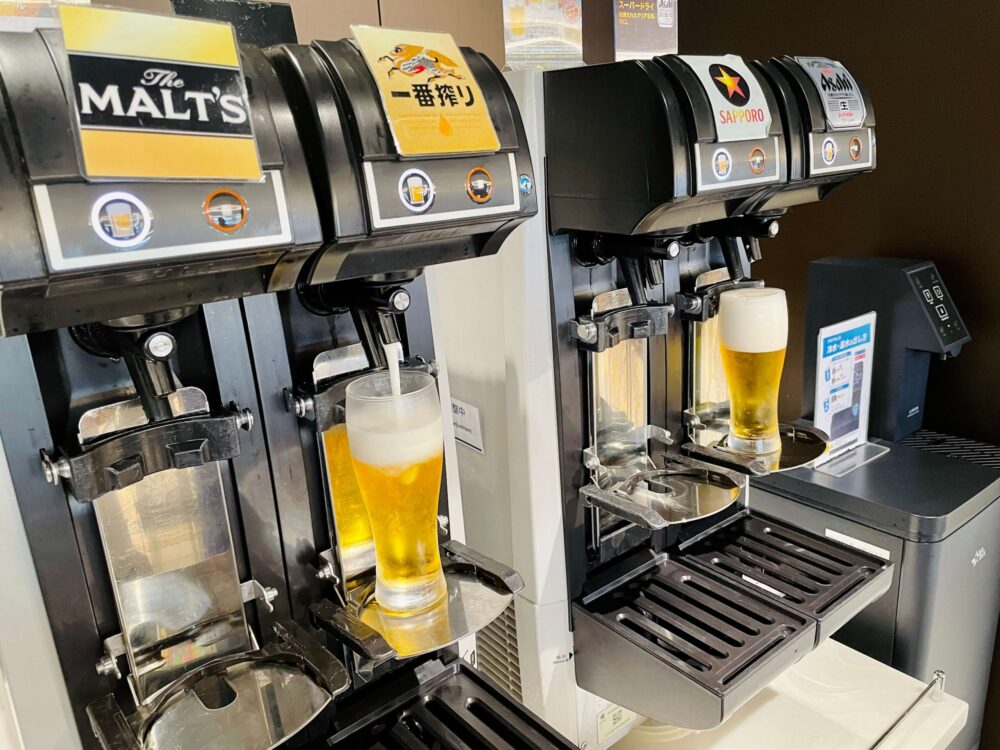 ANAラウンジ 生ビールサーバー