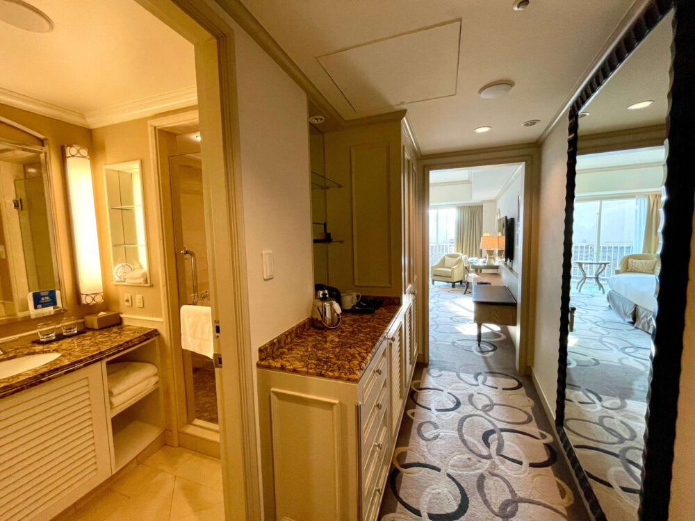 ヒルトンお台場 デラックスルームの廊下