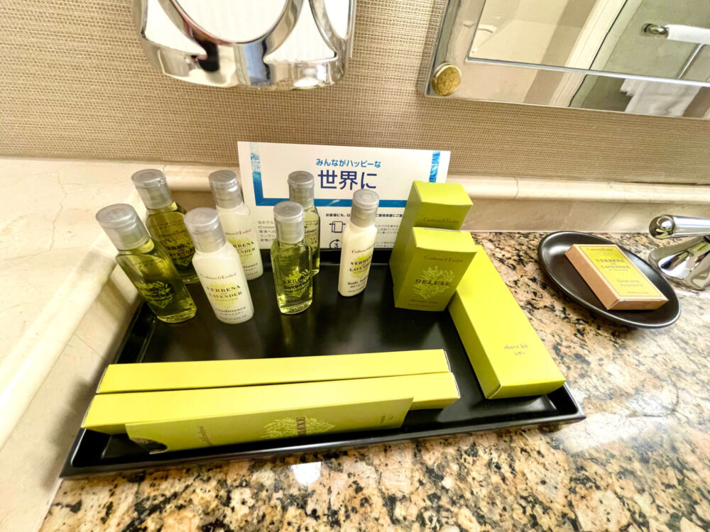 ヒルトンお台場 デラックスルーム アメニティー