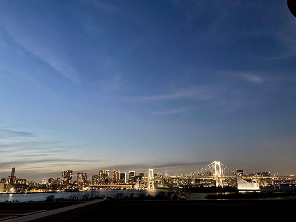 ヒルトンお台場 デラックスルーム 夕景