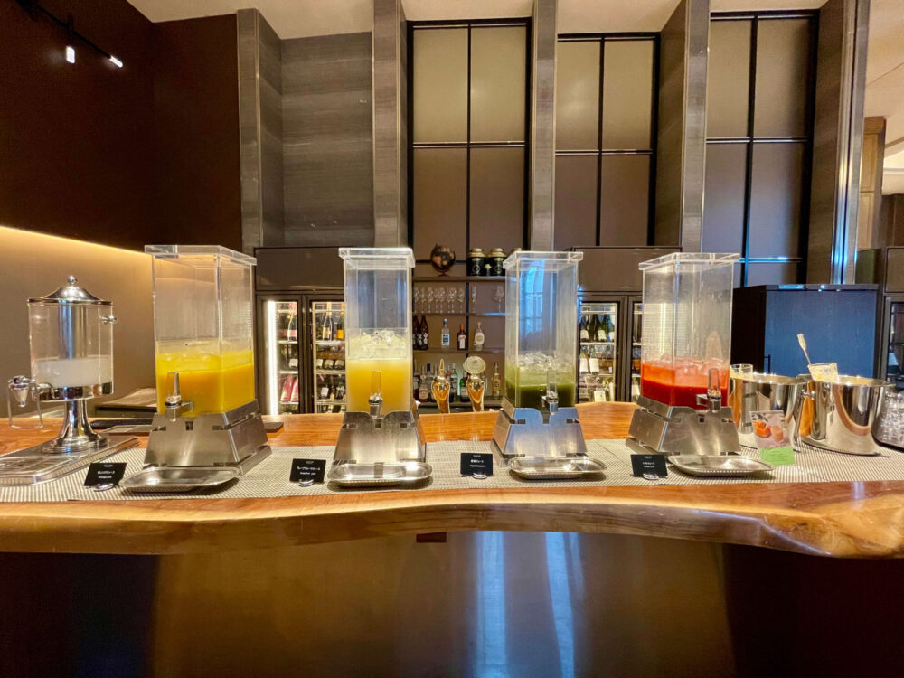 ヒルトンお台場 朝食 フレッシュドリンク