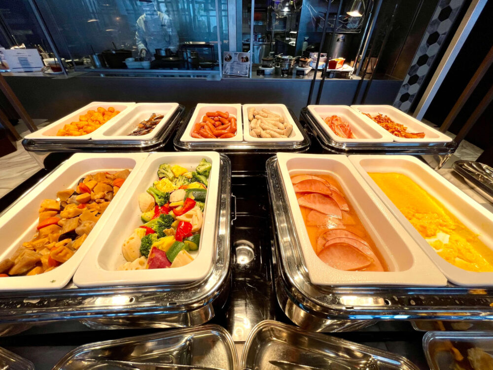 ヒルトンお台場 朝食 温野菜と筑前煮