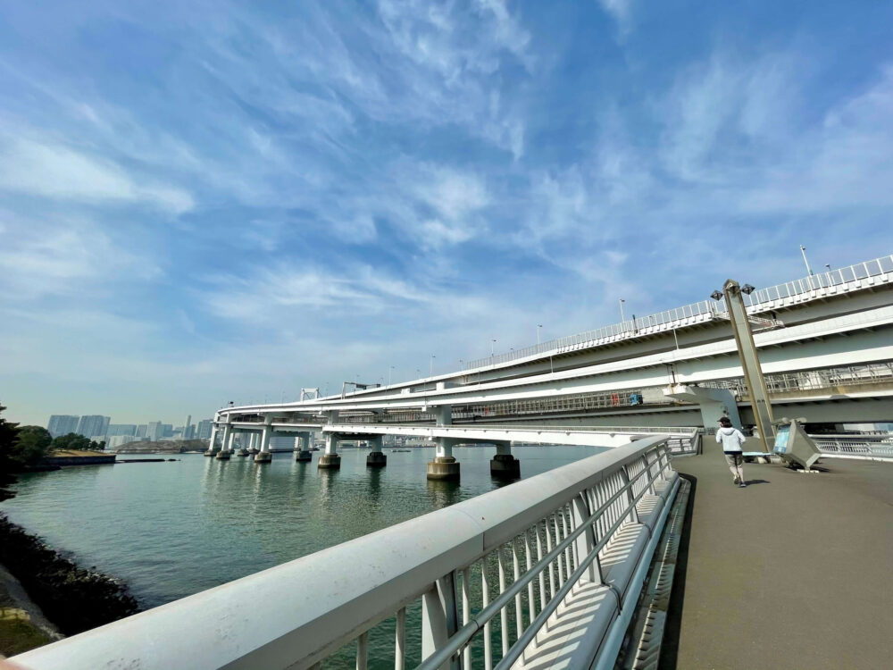旅ラン ヒルトンお台場 レインボーブリッジの徒歩コース