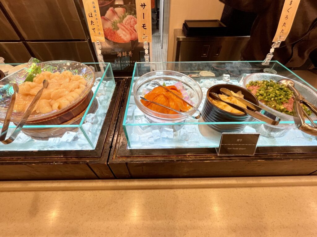 野乃浅草 朝食 ホタテ サーモン