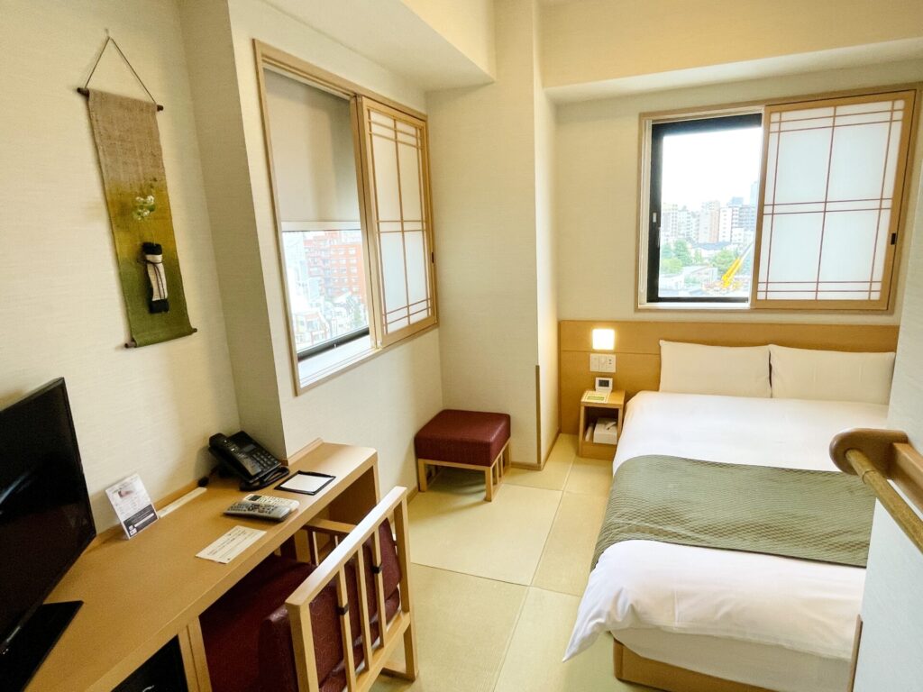 「御宿 野乃 浅草」ダブルルーム(コーナールーム) 客室