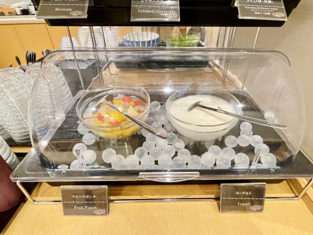 「御宿 野乃 浅草」朝食 デザートメニュー