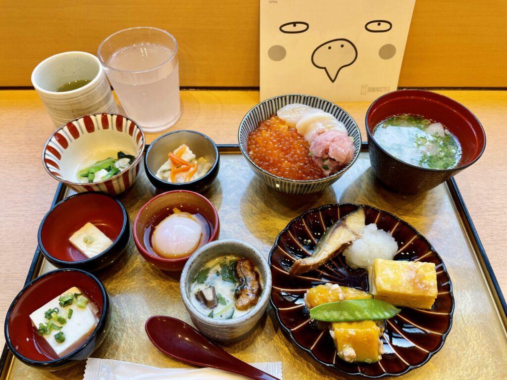 「御宿 野乃 浅草」朝食 妻のセレクト