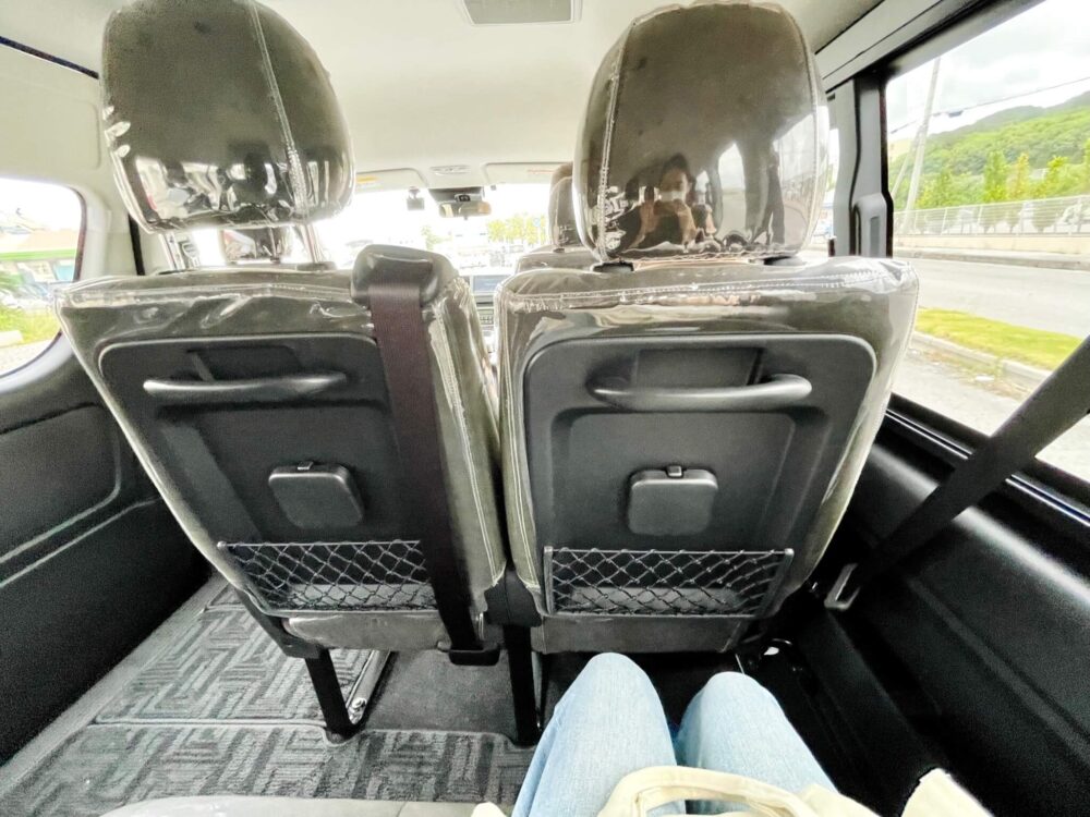 「ヒルトン瀬底」本部港-ホテル間シャトルバス 車内の様子