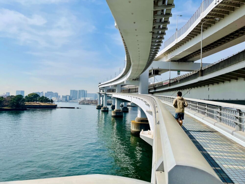 「ヒルトン東京お台場」旅ラン レインボーブリッジ サウスルート