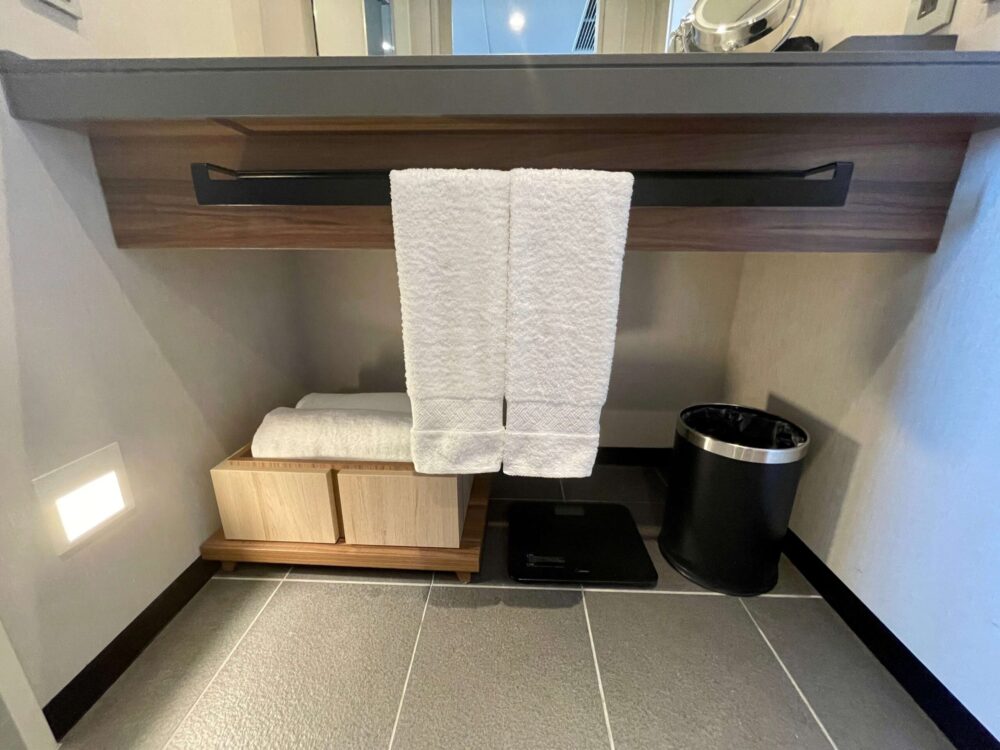 ヒルトン瀬底 エグゼクティブルーム 洗面台下のヘルスメーター