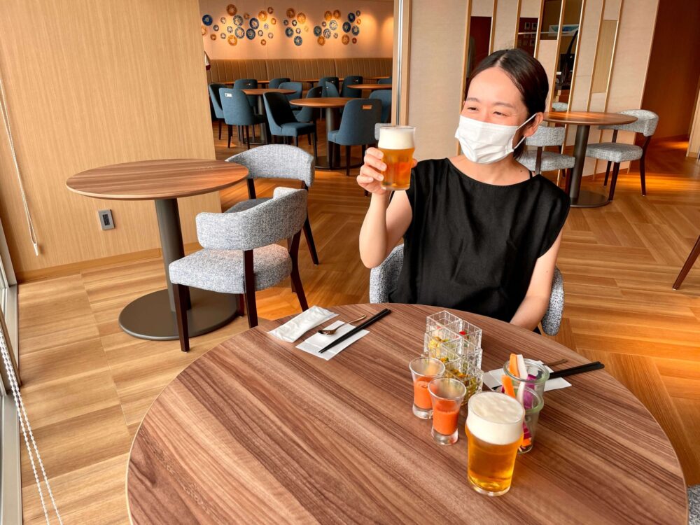 ヒルトン瀬底 カクテルタイム1日目 乾杯