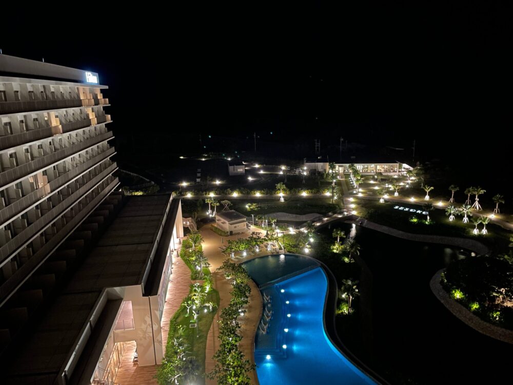 ヒルトン瀬底 最上階からの夜景