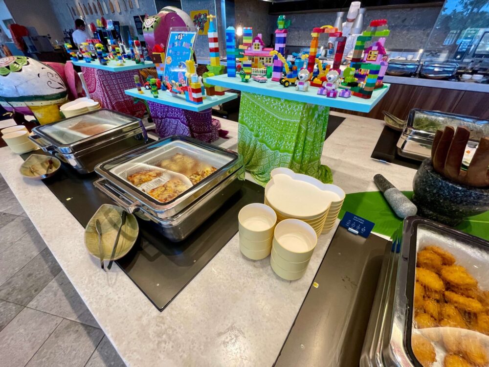 ヒルトン瀬底 朝食 キッズコーナーの様子