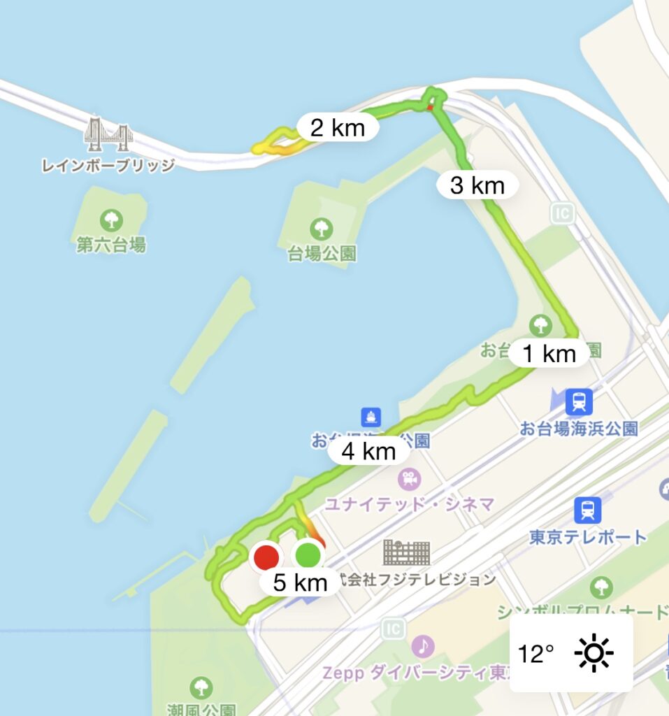 ヒルトンお台場 おすすめランニングコース