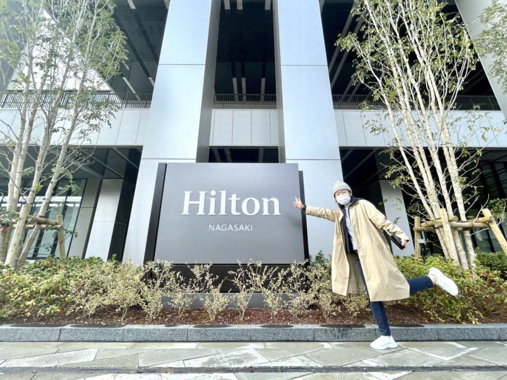 ヒルトン長崎へ到着 記念撮影