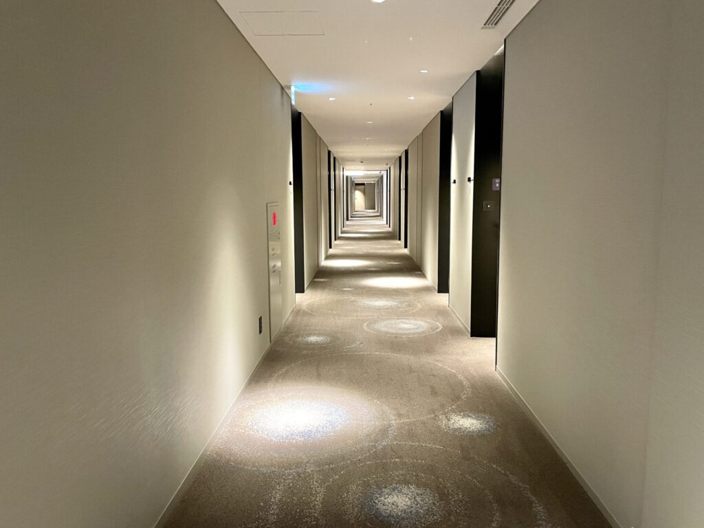 ヒルトン長崎 エグゼクティブフロアの廊下