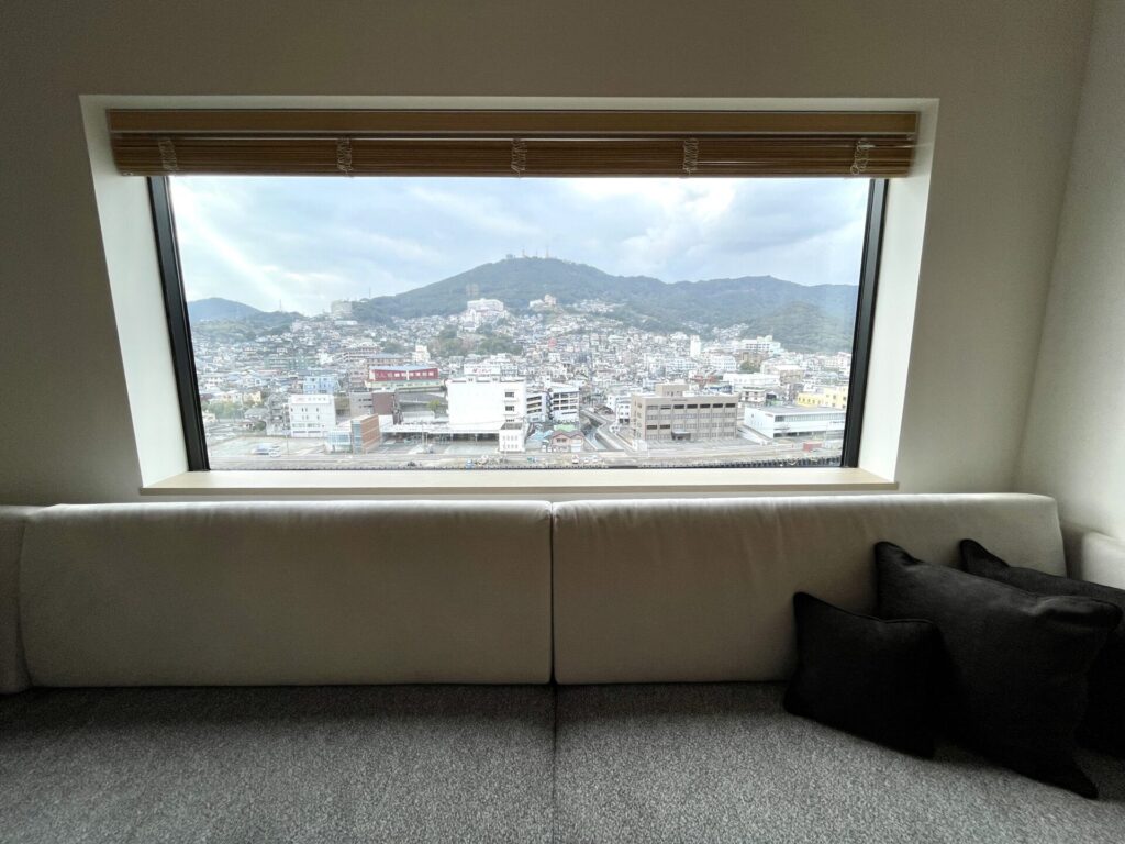 ヒルトン長崎 エグゼクティブラウンジ 稲佐山の眺望